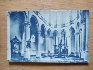 Postcard Delft Interieur Nieuwe Kerk
