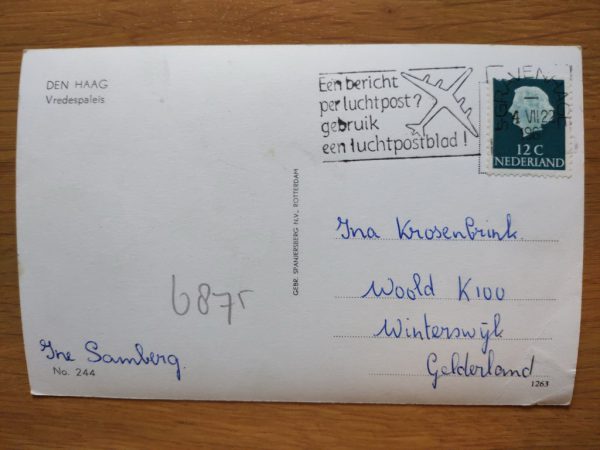 Postcard Den Haag Vredespaleis - Image 2