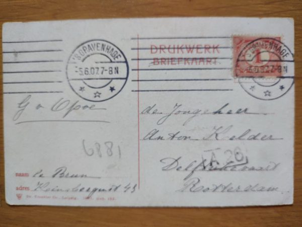 Postcard Den Haag Buitenhof - Image 2