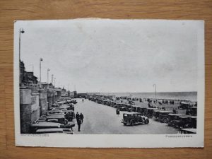 Postcard Scheveningen Parkeerterrein Sea