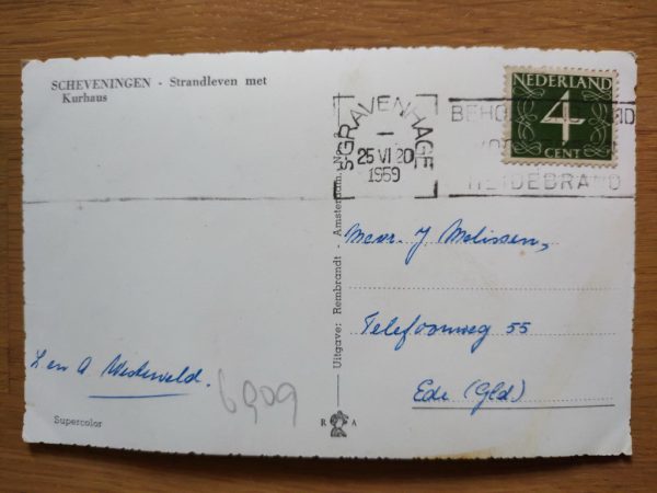 Postcard Scheveningen Strandleven met Kurhaus - Image 2