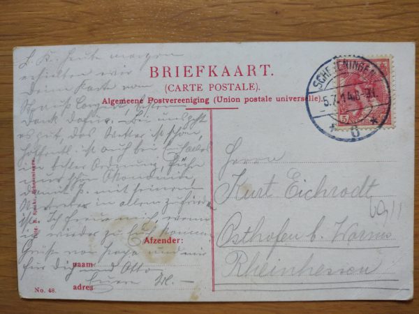 Postcard Scheveningen Strand en Zeegezicht - Image 2