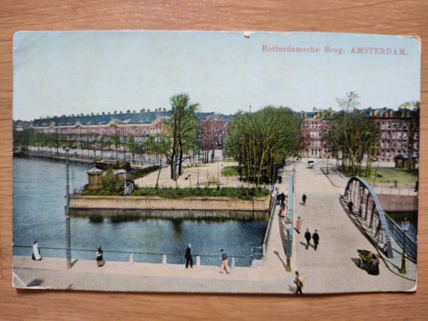 Postcard Amsterdam Rotterdamsche Brug