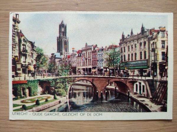 Postcard Utrecht Oude Gracht Dom