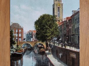 Postcard Utrecht Oude Gracht Dom