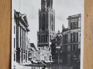 Postcard Utrecht Stadhuis en Dom