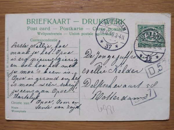 Postcard Utrecht Zustershuis - Image 2