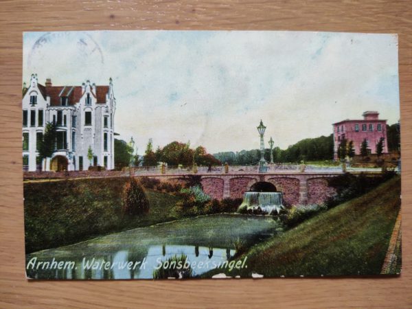 Postcard Arnhem Waterwerk Sonsbeeksingel