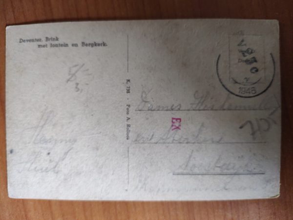 Postcard Deventer Brink en Bergkerk - Image 2