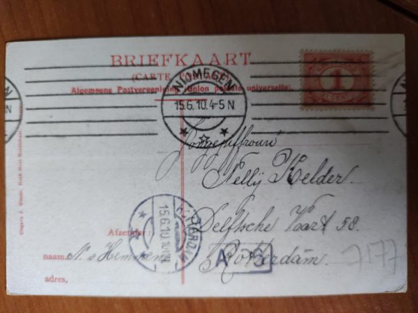 Postcard Nijmegen Kronenburger Park 1910 - Image 2