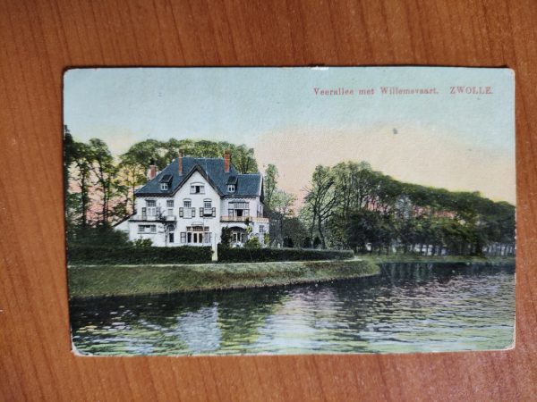 Postcard Zwolle Veerallee met Willemsvaart