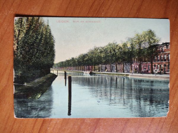 Postcard Leiden Rijn