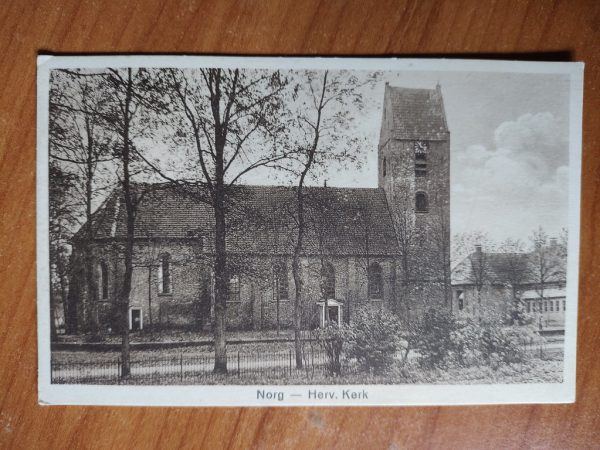 Postcard Norg Hervormde Kerk