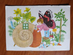 Postcard Slak Vlinder Joost Rietveld