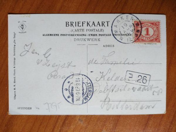 Postcard Marken 1912 - Image 2