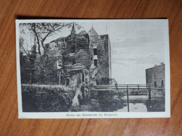 Postcard Santpoort Brederode Ruine