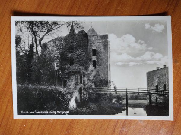 Postcard Santpoort Brederode Ruine