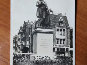 Postcard Dordrecht Standbeeld Scheffer