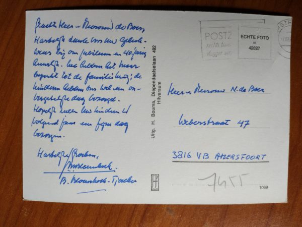 Postcard Hilversum Bethlehem Kerk - Image 2