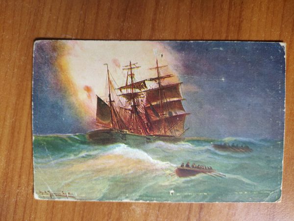 Postcard Explosion der Kohlenladung