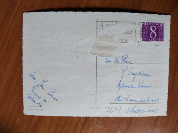Postcard Boot Harderwijk Mill - Image 2