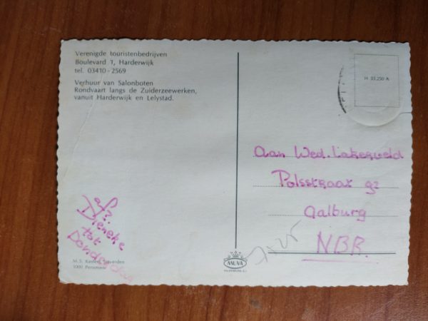 Postcard Ship Harderwijk - Image 2