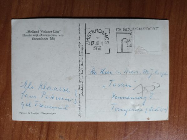 Postcard Ship Holland Veluwe Lijn - Image 2