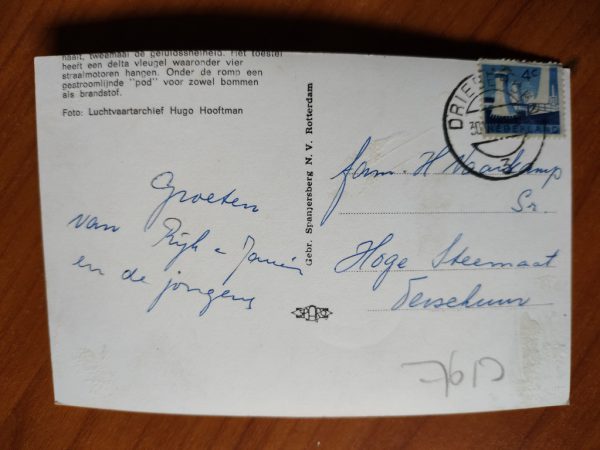 Postcard US Air Force Hugo Hooftman - Image 2