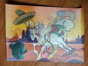 Postcard 3D Donald Duck