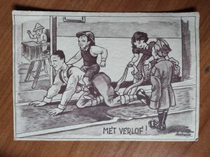 Postcard Army Met verlof