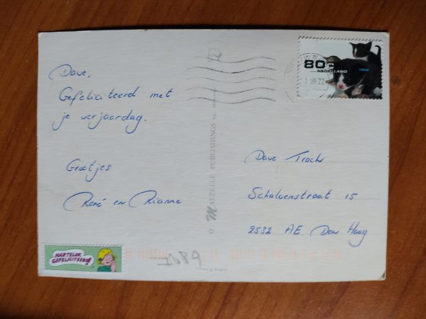Postcard Army Cartoon Tank - Image 2