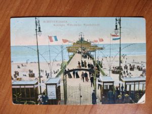 Postcard Scheveningen Wilhelmina Wandelhoofd