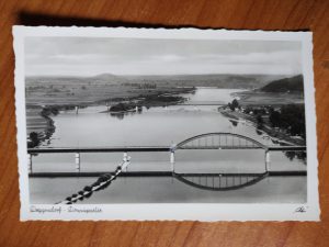 Postcard Deggendorf Brucke Donau