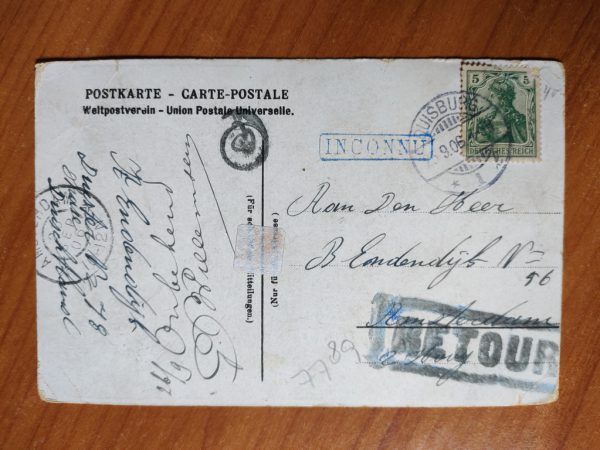 Postcard Duisburg Bismarck - Image 2