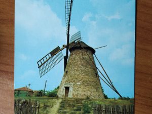 Postcard Kiskunhalas Windmill