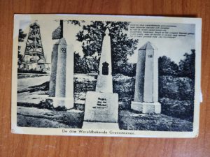 Postcard Vaals Grensstenen