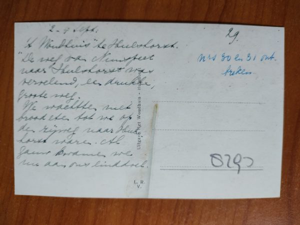 Postcard Hulshorst Pension Het Woudhuis - Image 2