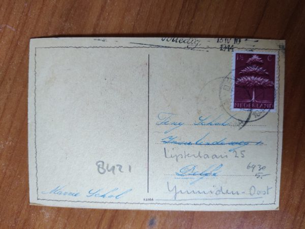 Ansichtkaart Meisje 1944 - Image 2
