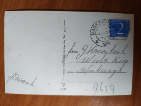 Ansichtkaart Marken Grootmoeder met kind Klederdracht - Image 2
