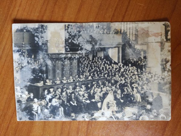 Ansichtkaart Inzegening Huwelijk 7 januari 1937