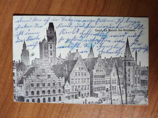 Postcard Gent Maison des Bateliers 1915
