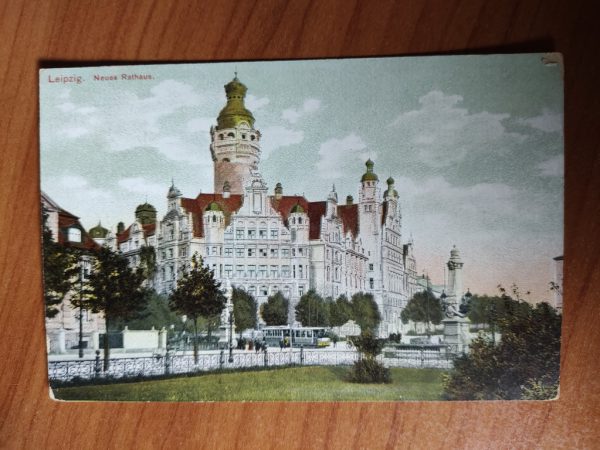 Postcard Leipzig Rathaus