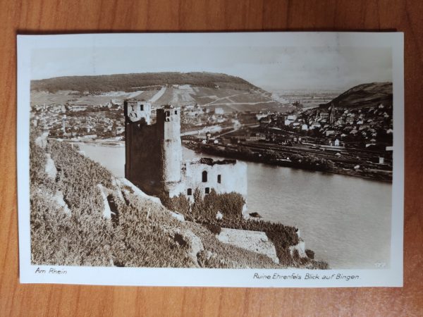 Postcard Ehrenfels am Rhein