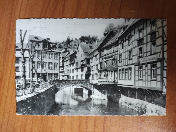 Postcard Monschau Eifel Brucke