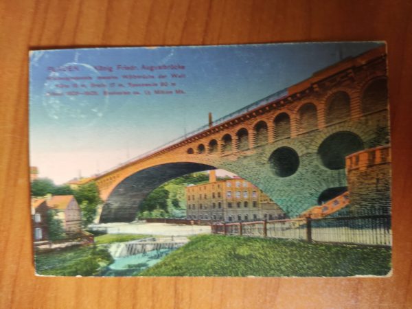 Postcard Plauen Augustbrucke