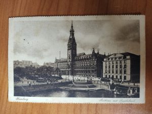 Postcard Hamburg Rathaus