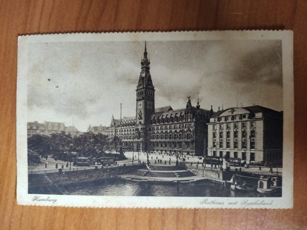 Postcard Hamburg Rathaus
