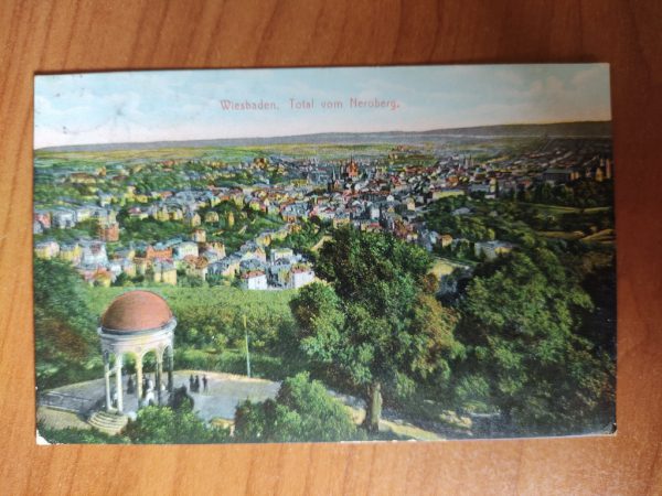 Postcard Wiesbaden Total  vom Neroberg