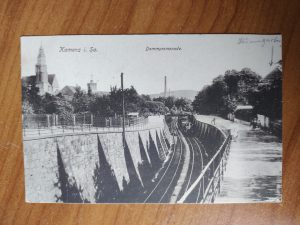 Postkarte Kamenz Dammpromenade