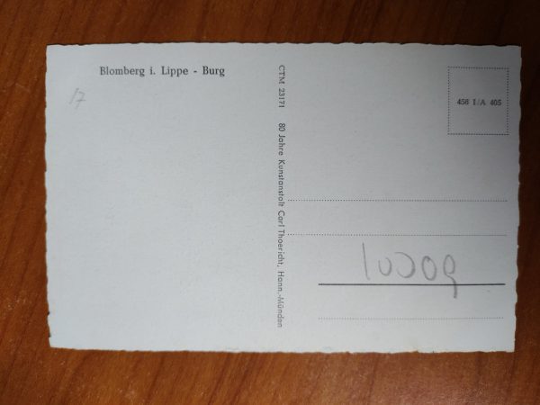 Postkarte Blomberg Lippe Burg - Image 2